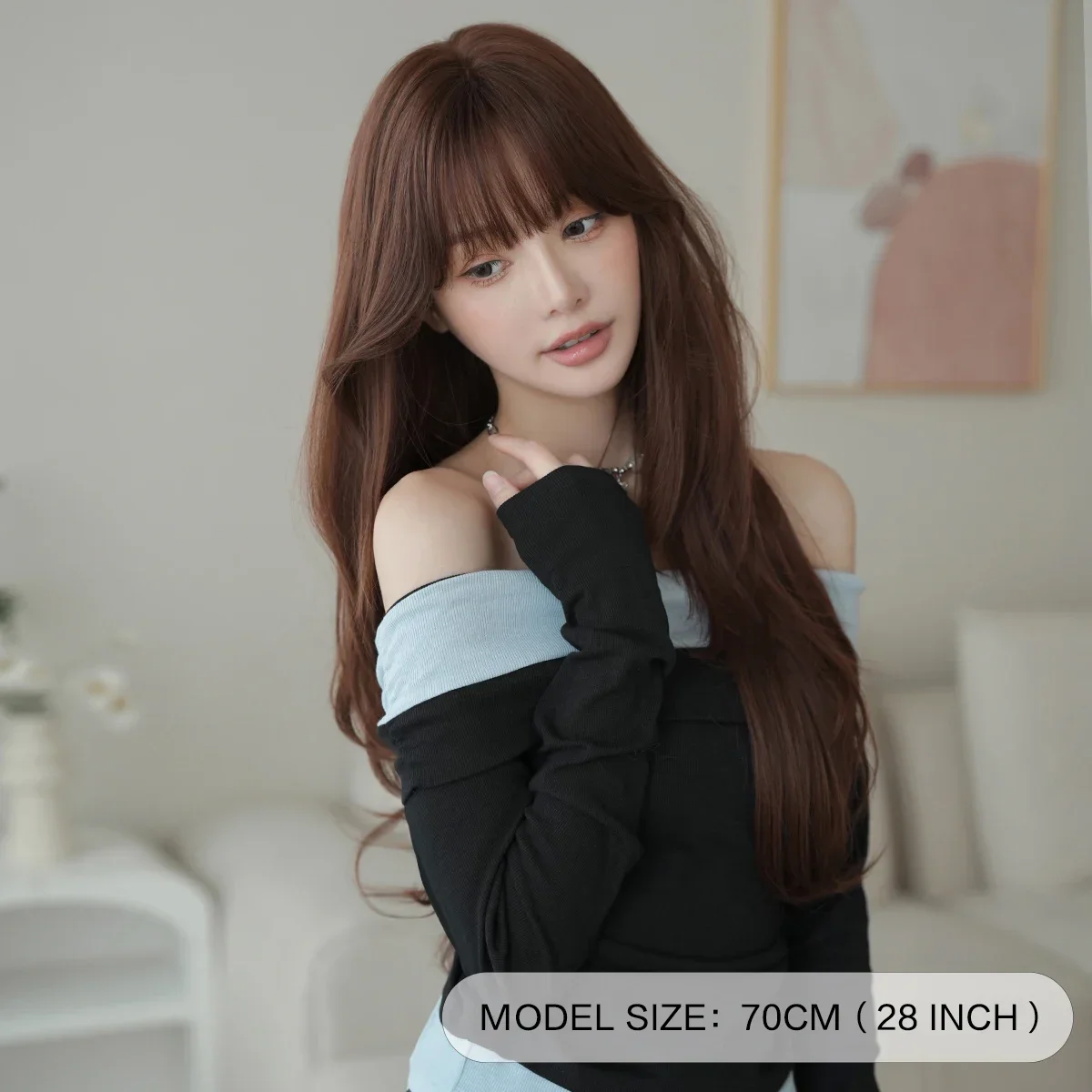NAMM Long straight Bean Paste Brown Wig For Women Daily Cosplay Use Natural Looking High Quality Fiber Synthetic Fluffy Wigs
NAMM Long straight Bean Paste Brown Wig For Women Daily Cosplay Use Natural Looking High Quality Fiber Synthetic Fluffy Wigs