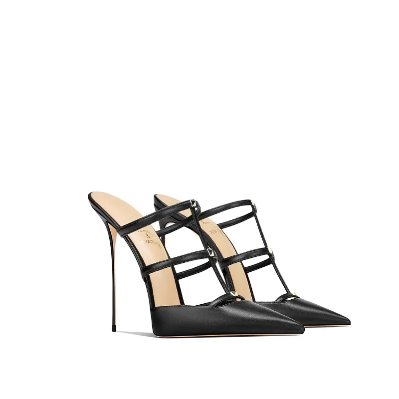 2025 Summer New Black Genuine Leather Stiletto Pointed Toe High Heels Women Fashion Shoes
2025 Summer New Black Genuine Leather Stiletto Pointed Toe High Heels Women Fashion Shoes