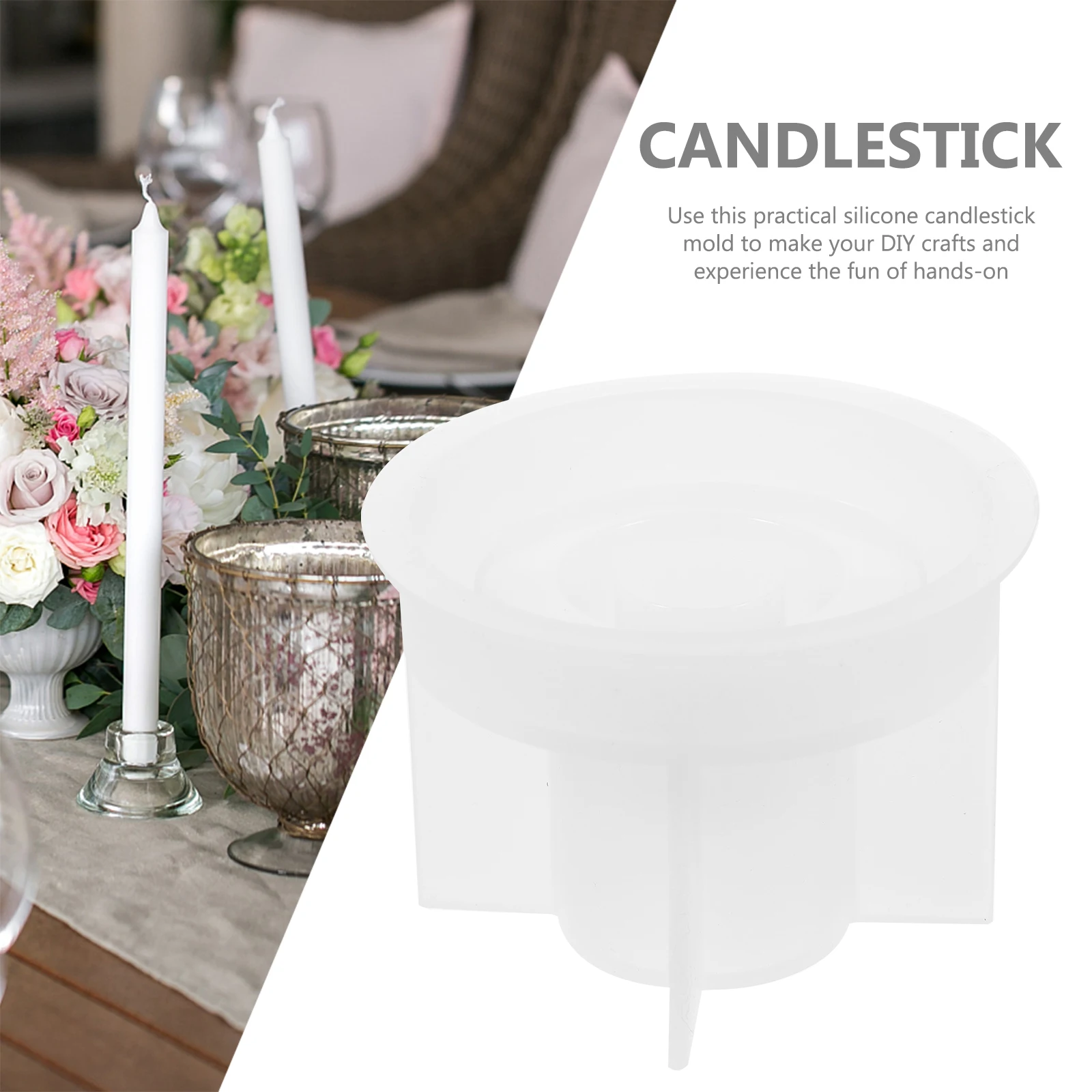 2Pcs Round Silicone Candlestick Molds Flexible Crafts Decorative Epoxy Resin Art Creative Mold Desktop Small 
2Pcs Round Silicone Candlestick Molds Flexible Crafts Decorative Epoxy Resin Art Creative Mold Desktop Small