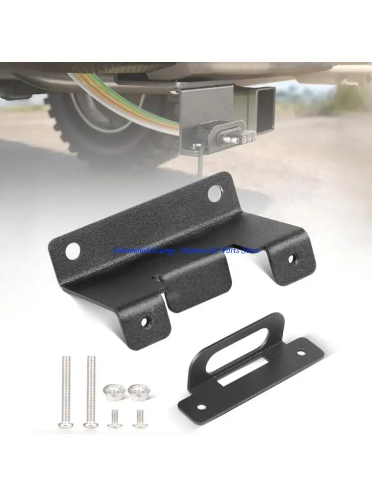 H7BD Universal 4 Pin Flat Trailer Connector Mounting Bracket Heavy Duty Iron Construction Harness Mount for Various Trucks
H7BD Universal 4 Pin Flat Trailer Connector Mounting Bracket Heavy Duty Iron Construction Harness Mount for Various Trucks