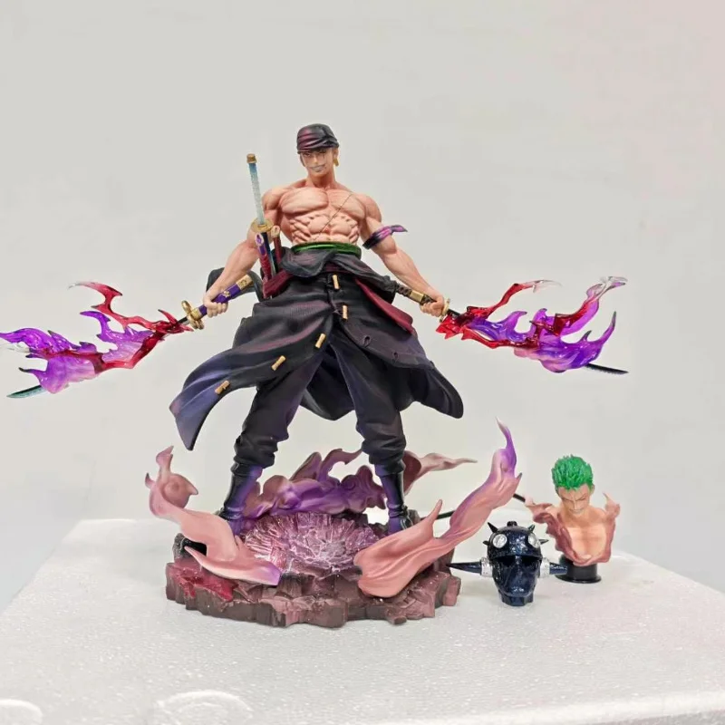 New 28cm One Piece Roronoa Zoro Gk Figure Double Head Sculpt Light Up Haki Burst Anime Collectible Statue Desktop Ornament Gift
New 28cm One Piece Roronoa Zoro Gk Figure Double Head Sculpt Light Up Haki Burst Anime Collectible Statue Desktop Ornament Gift