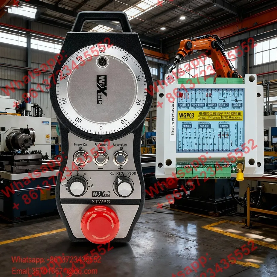 STWPG с аварийной остановкой, беспроводной электронный маховик, подходящий для Siemens Fanuc, подходит для крупного портального фрезерного станка XHC
STWPG с аварийной остановкой, беспроводной электронный маховик, подходящий для Siemens Fanuc, подходит для крупного портального фрезерного станка XHC