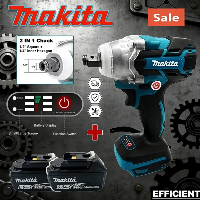 Электрическая отвертка Makita DTW600, перезаряжаемая дрель-отвертка, бесщеточный шуруповерт, совместимый с аккумулятором Makita 18 В.
Электрическая отвертка Makita DTW600, перезаряжаемая дрель-отвертка, бесщеточный шуруповерт, совместимый с аккумулятором Makita 18 В.