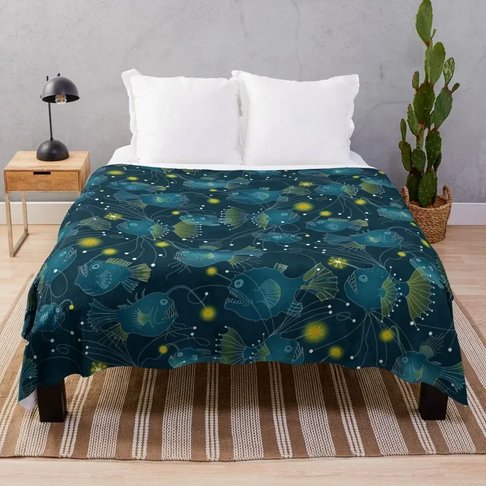 Angler fish - blue Throw Blanket Warm Plush Fuzzy Blanket for Living Room
Angler fish - blue Throw Blanket Warm Plush Fuzzy Blanket for Living Room