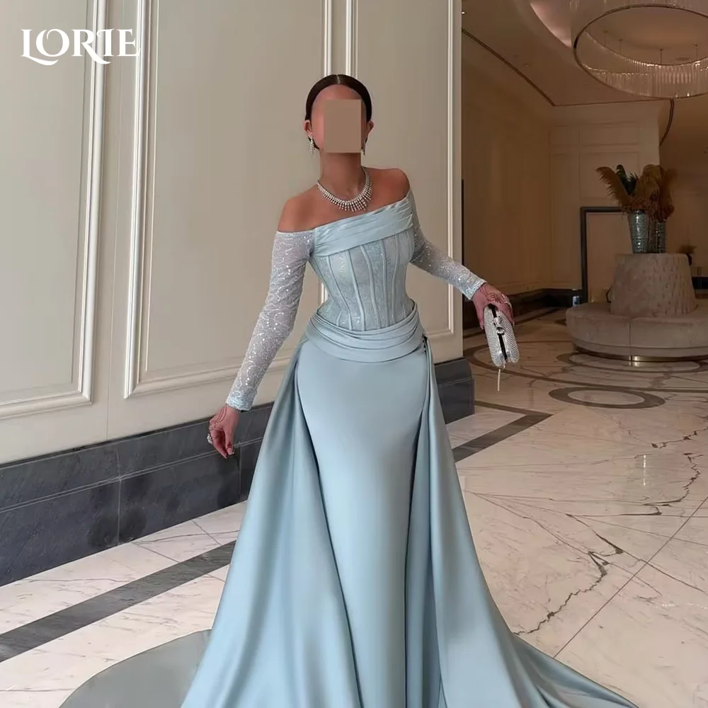 LORIE Blue Lace Party Gown Off Shoulder A-Line Applique Long Sleeve Formal Dresses Long Brithday Dress 2026Customized Prom Dress
LORIE Blue Lace Party Gown Off Shoulder A-Line Applique Long Sleeve Formal Dresses Long Brithday Dress 2026Customized Prom Dress