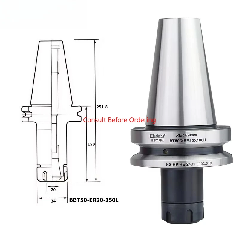 BBT50 ER Condition New CNC Milling Cutter With Bearing And Core Motor Components Tool Holder Featuring Gear Collet
BBT50 ER Condition New CNC Milling Cutter With Bearing And Core Motor Components Tool Holder Featuring Gear Collet