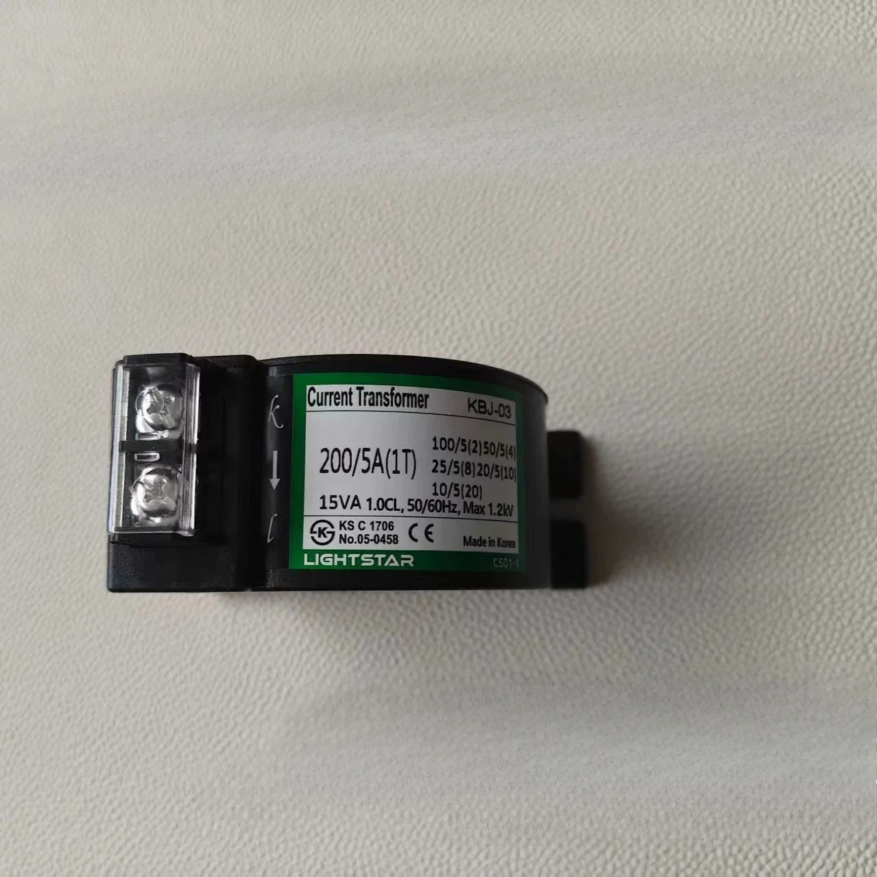 CURRENT TRANSFORMER Current Transformer KBJ-03 200/5A
CURRENT TRANSFORMER Current Transformer KBJ-03 200/5A