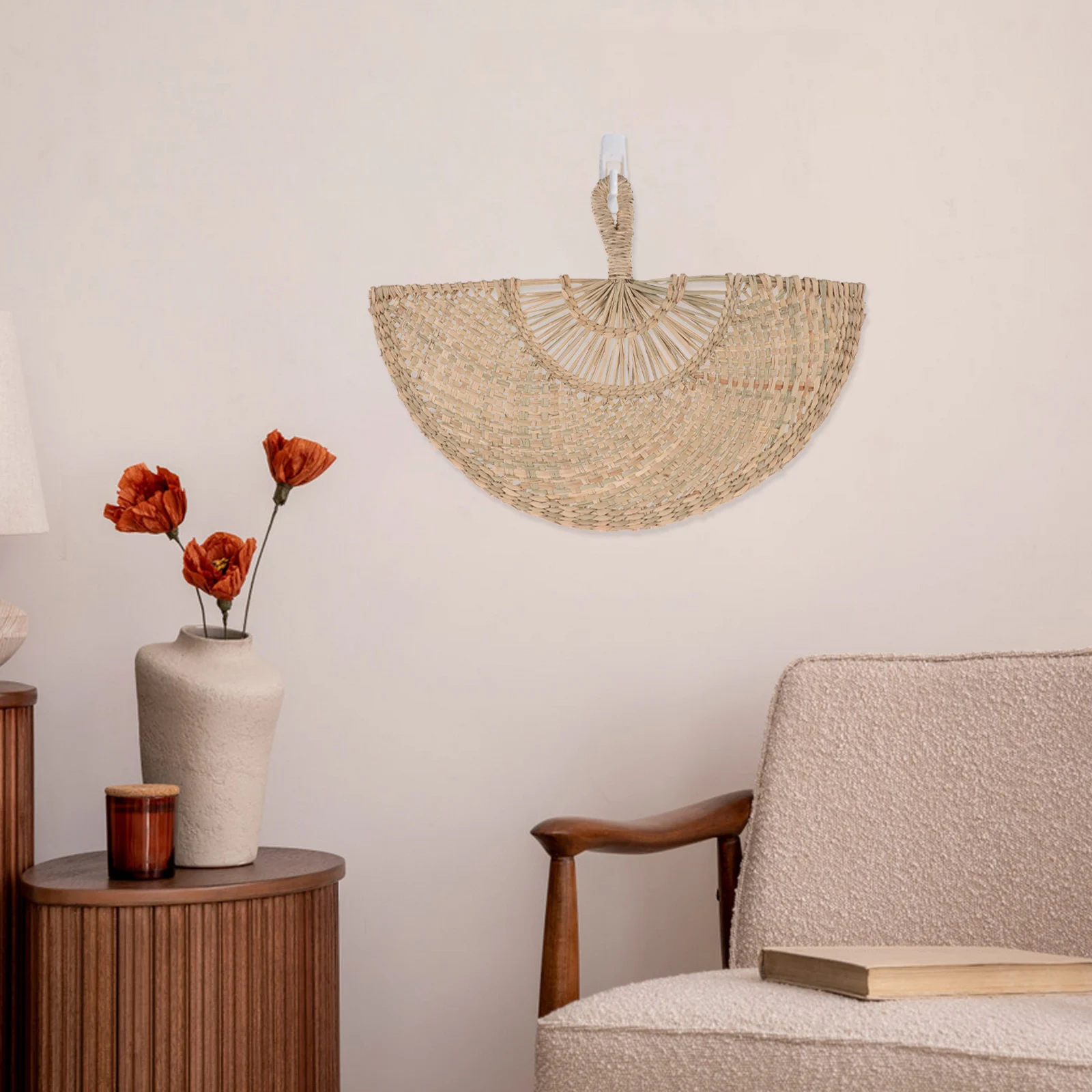 Handmade Straw Woven Fan Semicircle Wall Art Rustic Farmhouse Boho Decor for Wedding Home Interior Vintage Design Natural Hand
Handmade Straw Woven Fan Semicircle Wall Art Rustic Farmhouse Boho Decor for Wedding Home Interior Vintage Design Natural Hand