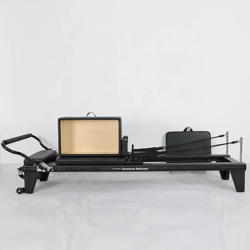 Queenlife Brand Commercial Use Black Aluminum Alloy Reformer Machine Pilates Core Bed with Box and Jump Board
Queenlife Brand Commercial Use Black Aluminum Alloy Reformer Machine Pilates Core Bed with Box and Jump Board