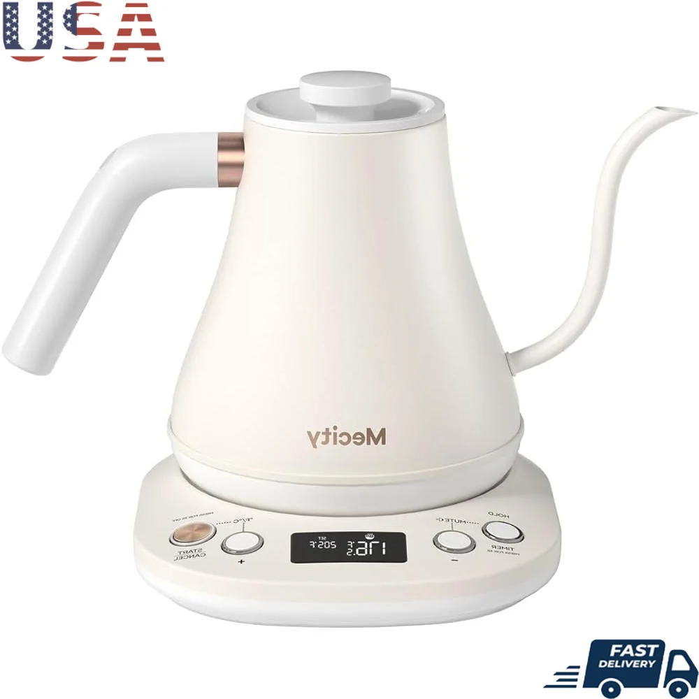Electric Gooseneck Kettle Temperature Control with LCD Display Keep Warm Function Auto Shut Off BPA Free Coffee Tea Brewer
Electric Gooseneck Kettle Temperature Control with LCD Display Keep Warm Function Auto Shut Off BPA Free Coffee Tea Brewer