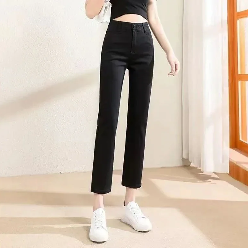 Female Korean Version High Waisted Denim Pants New Girls Straight Leg Jeans Pants Women Slim Fit Casual Jeans Trousers Size 2XL
Female Korean Version High Waisted Denim Pants New Girls Straight Leg Jeans Pants Women Slim Fit Casual Jeans Trousers Size 2XL