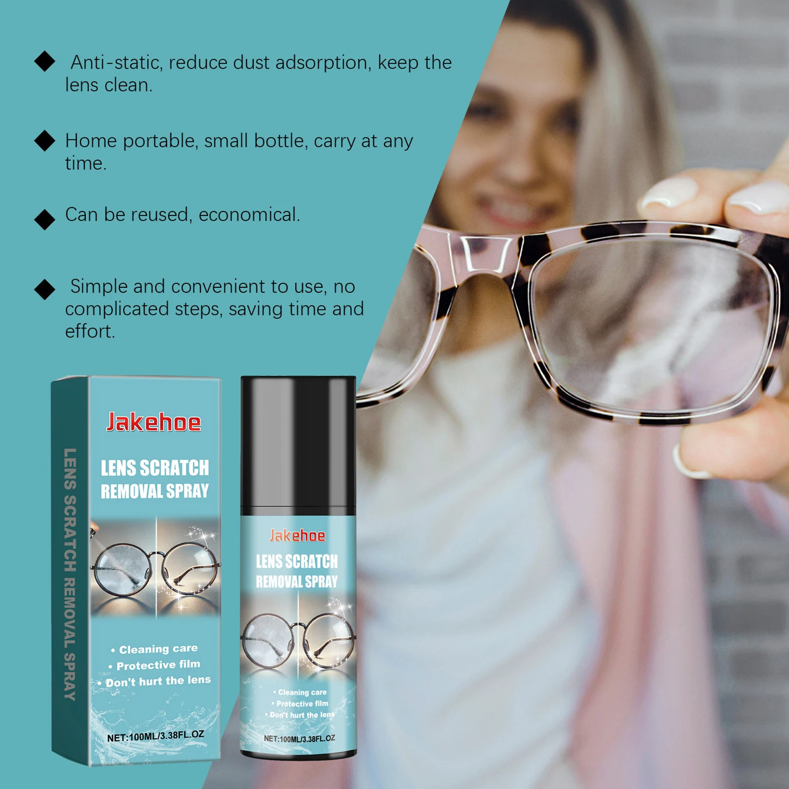 100ml Lens Scratch Remover Windshield Repair Fluid Glass Scratch Repair for Home Office or Business Trips
100ml Lens Scratch Remover Windshield Repair Fluid Glass Scratch Repair for Home Office or Business Trips