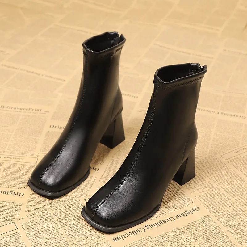 High Quality High Heel Boots Women Leather Winter Boots Women Comfortable Warm Fur Women Ankle Boots Shoes Black Brown 2024
High Quality High Heel Boots Women Leather Winter Boots Women Comfortable Warm Fur Women Ankle Boots Shoes Black Brown 2024