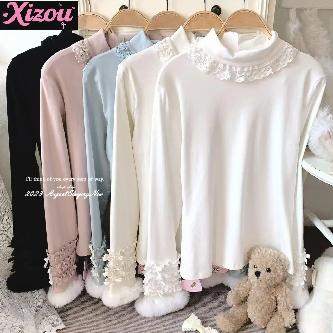 Japanese Elastic Turtleneck Cute Lolita Bow Long-sleeved Bottoming Shirt Soft Girl Autumn Winter New Thin Versatile Top Women
Japanese Elastic Turtleneck Cute Lolita Bow Long-sleeved Bottoming Shirt Soft Girl Autumn Winter New Thin Versatile Top Women