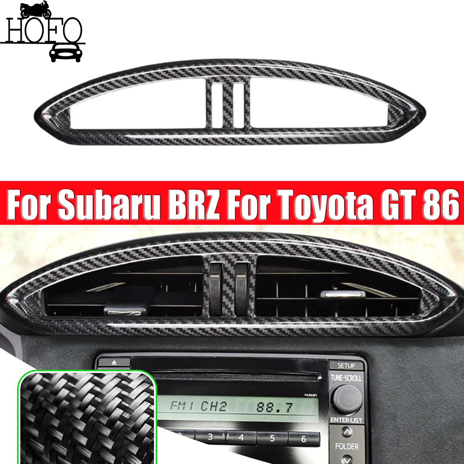 For Subaru BRZ 2012-2020 Air Vent Outlet Frame Cover Trim For Toyota GT 86 2012-2019
For Subaru BRZ 2012-2020 Air Vent Outlet Frame Cover Trim For Toyota GT 86 2012-2019