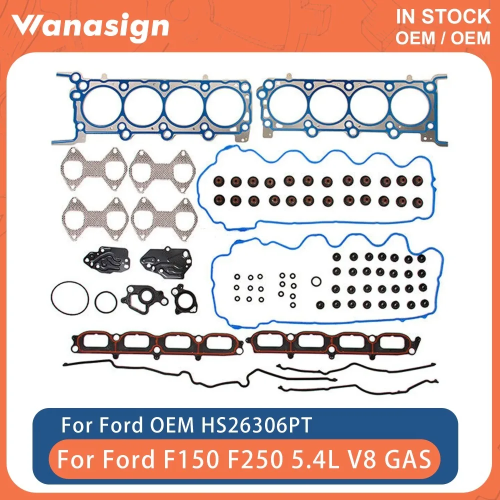 Полный комплект прокладок двигателя подходит для 5,4 л для Ford Expedition Lincoln F150 F350 3V 5,4L 24V V8 GAS 2007-2014 HS26306PT
Полный комплект прокладок двигателя подходит для 5,4 л для Ford Expedition Lincoln F150 F350 3V 5,4L 24V V8 GAS 2007-2014 HS26306PT