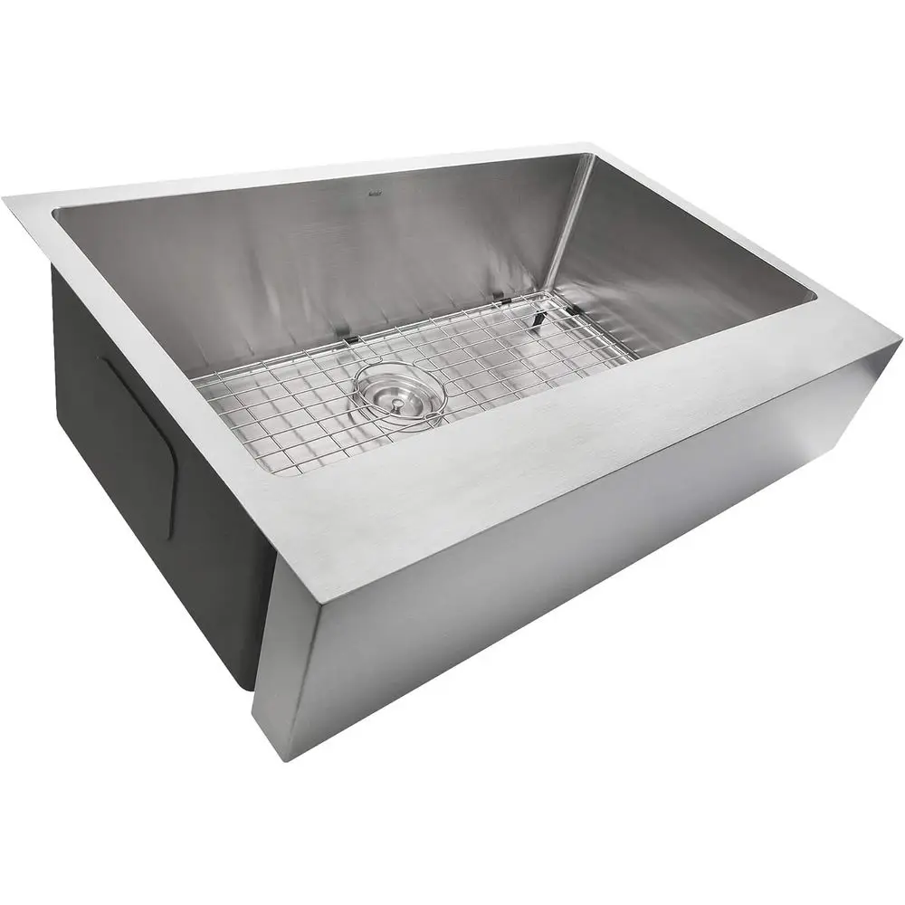 33 Stainless Steel Single Bowl Kitchen Sink with Bottom Grid and Drain, Easy Install on 33 Cabinet
33 Stainless Steel Single Bowl Kitchen Sink with Bottom Grid and Drain, Easy Install on 33 Cabinet