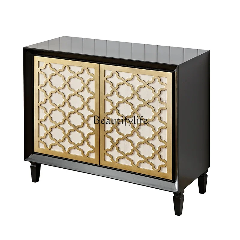 FG17European retro foyer entrance cabinet decoration old hollow American side cabinet
FG17European retro foyer entrance cabinet decoration old hollow American side cabinet