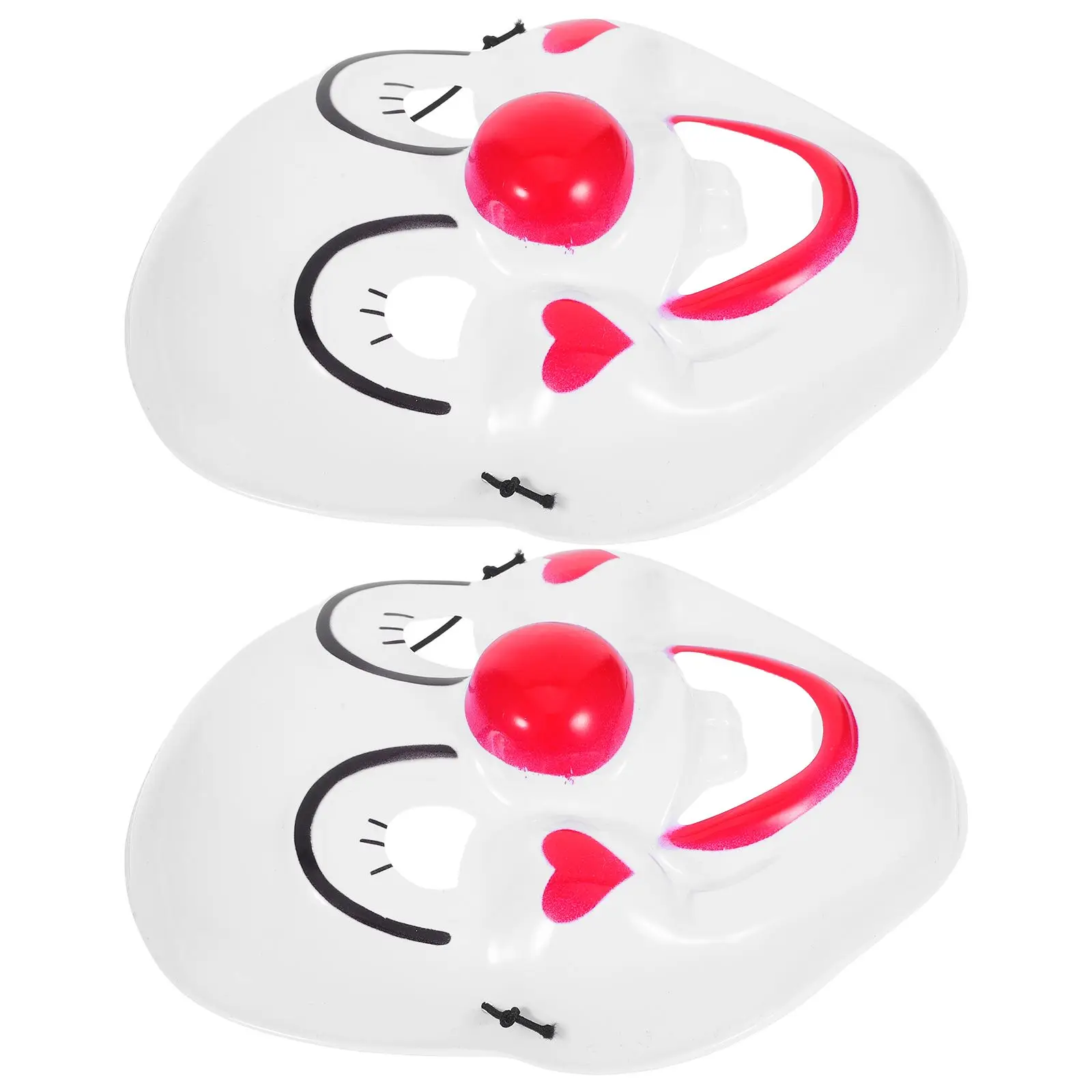 2Pcs Clown Mask Face PVC Plastic Adult Kids Party Accessories Halloween Costume Prop Decorative Masks
2Pcs Clown Mask Face PVC Plastic Adult Kids Party Accessories Halloween Costume Prop Decorative Masks