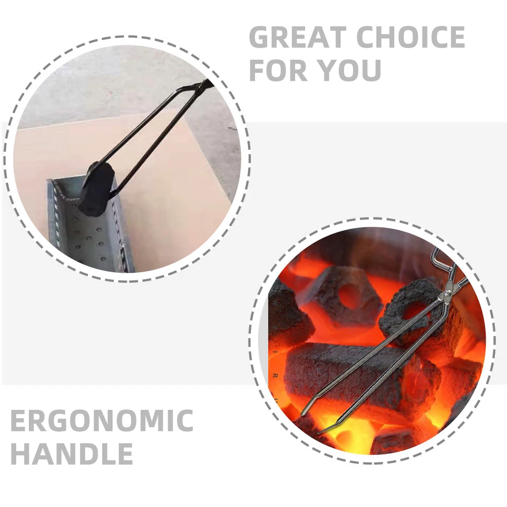 Carbon Clip Iron Charcoal Clamp Tong Long BBQ Extended Wood Barbecue Heavy Duty Durable Strong Heat Resistant Easy Pickup
Carbon Clip Iron Charcoal Clamp Tong Long BBQ Extended Wood Barbecue Heavy Duty Durable Strong Heat Resistant Easy Pickup