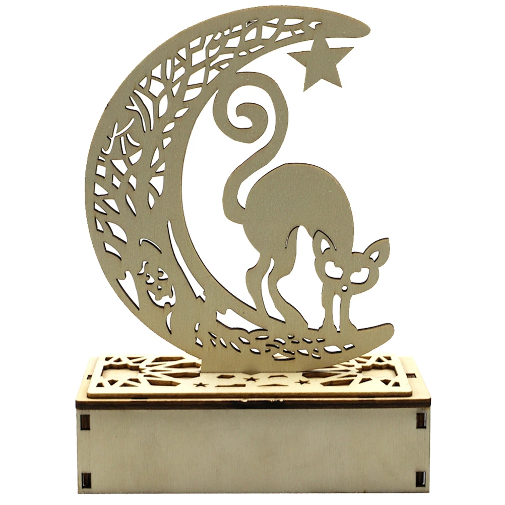 Black Cat LED Light Ornament Outdoor Halloween Night Holiday Lights Adornment Wooden Party Room Decoration
Black Cat LED Light Ornament Outdoor Halloween Night Holiday Lights Adornment Wooden Party Room Decoration