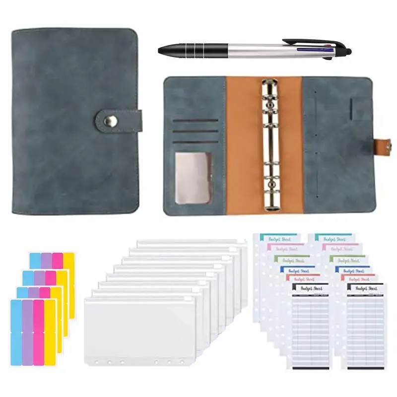PU Leather Binder Budget Notebook Binder Budget Planner Organizer 12Pcs Budget Sheets 20Pcs Sticker Labels Money Saving Binder
PU Leather Binder Budget Notebook Binder Budget Planner Organizer 12Pcs Budget Sheets 20Pcs Sticker Labels Money Saving Binder