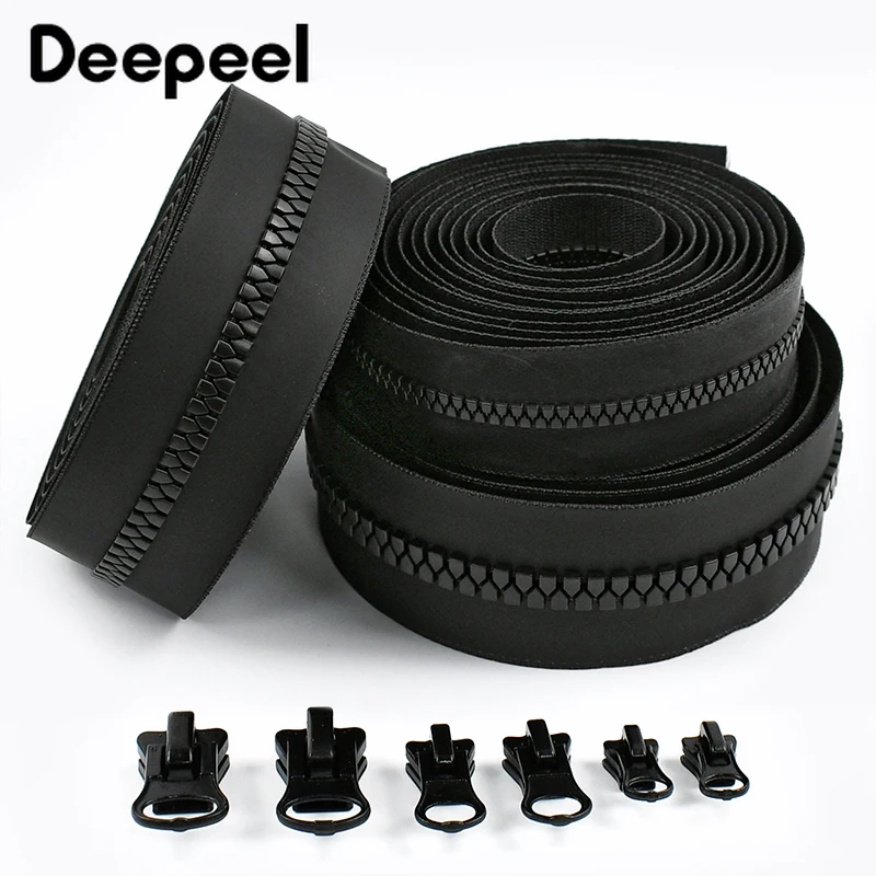 1-10M Deepeel 5#8# Waterproof Resin Zippers Tapes+Zipper Sliders Jacket Clothing Zips Puller Head DIY Garment Sewing Accessories
1-10M Deepeel 5#8# Waterproof Resin Zippers Tapes+Zipper Sliders Jacket Clothing Zips Puller Head DIY Garment Sewing Accessories