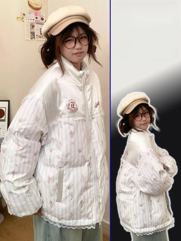 Зимняя утепленная хлопковая куртка с цветочным пэчворком для женщин больших размеров: модная, теплая и удобная верхняя одежда
Зимняя утепленная хлопковая куртка с цветочным пэчворком для женщин больших размеров: модная, теплая и удобная верхняя одежда