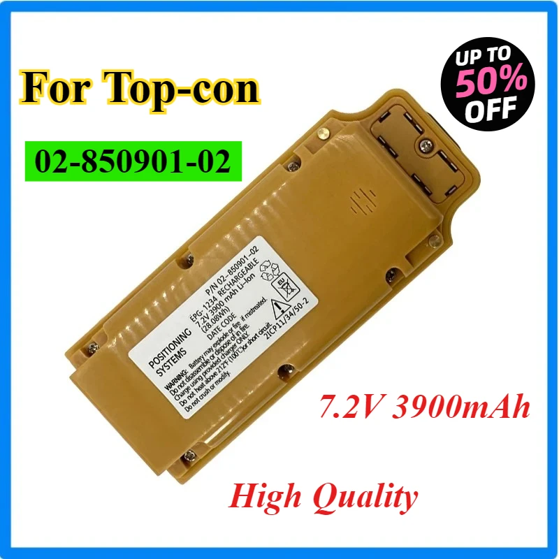 New 3900mAh 02-850901-02 Battery for Top-con GR3 GR5 GPS GNSS RTK Surveying Tools Accessories Positioning Systems Rechargeable
New 3900mAh 02-850901-02 Battery for Top-con GR3 GR5 GPS GNSS RTK Surveying Tools Accessories Positioning Systems Rechargeable