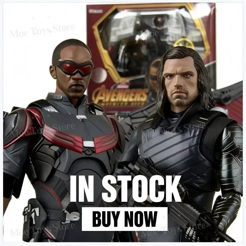 HOT-new IN STOCK S.H.Figuarts Avengers Infinity War Falcon Winter Soldier America Anime Action Figures Toys for Boys Christmas
HOT-new IN STOCK S.H.Figuarts Avengers Infinity War Falcon Winter Soldier America Anime Action Figures Toys for Boys Christmas