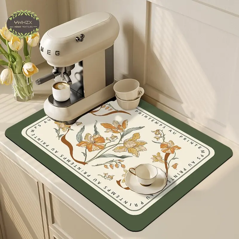 Kitchen Drain Pad Absorbent Dish Drying Mat Coffee Tableware Dry Mats Heat Resistant Countertop Protector Bottle Placemat Rug
Kitchen Drain Pad Absorbent Dish Drying Mat Coffee Tableware Dry Mats Heat Resistant Countertop Protector Bottle Placemat Rug