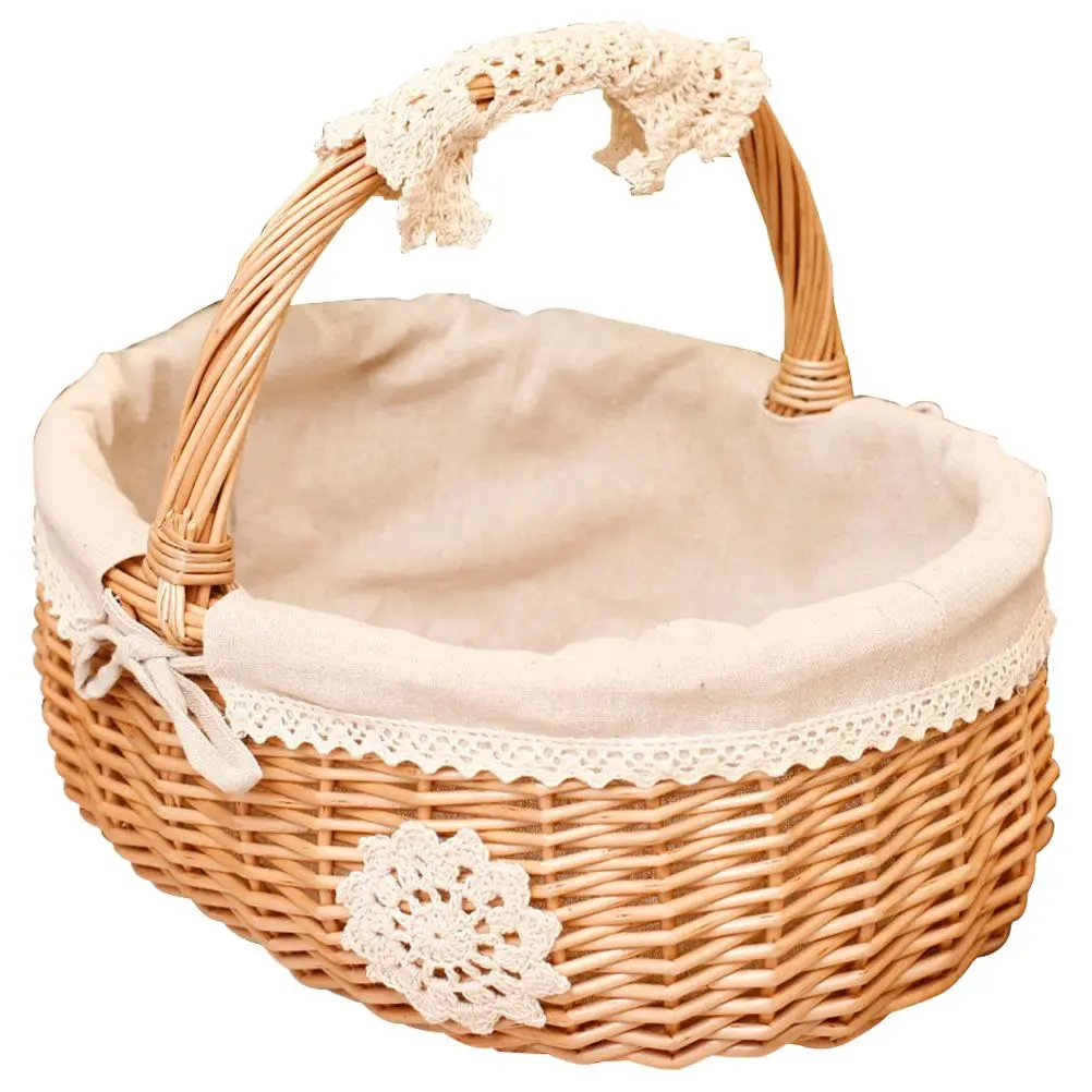 Wicker Storage Basket Lightweight Portable Foldable Container Food Vegetable Fruit Picnic Home Office Organizer
Wicker Storage Basket Lightweight Portable Foldable Container Food Vegetable Fruit Picnic Home Office Organizer