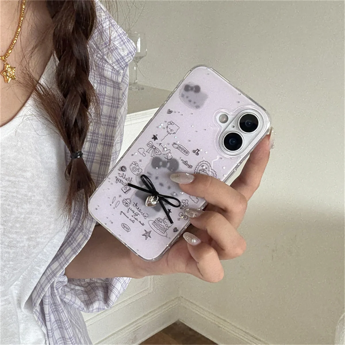 Korean Cute 3D Bowknot Kitty Cat Phone Case For iPhone 16 Pro 15 14 13 Pro Max Back Cover Shockproof Cartoon Cases
Korean Cute 3D Bowknot Kitty Cat Phone Case For iPhone 16 Pro 15 14 13 Pro Max Back Cover Shockproof Cartoon Cases
