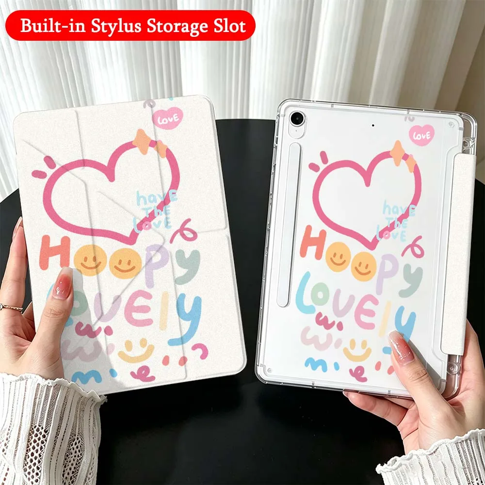 Cartoon Heart Happy Love For Samsung Galaxy Tab A9 A8 A11 S6 S7 S8 S9 S10 FE Plus Lite Transparent Y-Shaped Folding Tablet Case
Cartoon Heart Happy Love For Samsung Galaxy Tab A9 A8 A11 S6 S7 S8 S9 S10 FE Plus Lite Transparent Y-Shaped Folding Tablet Case