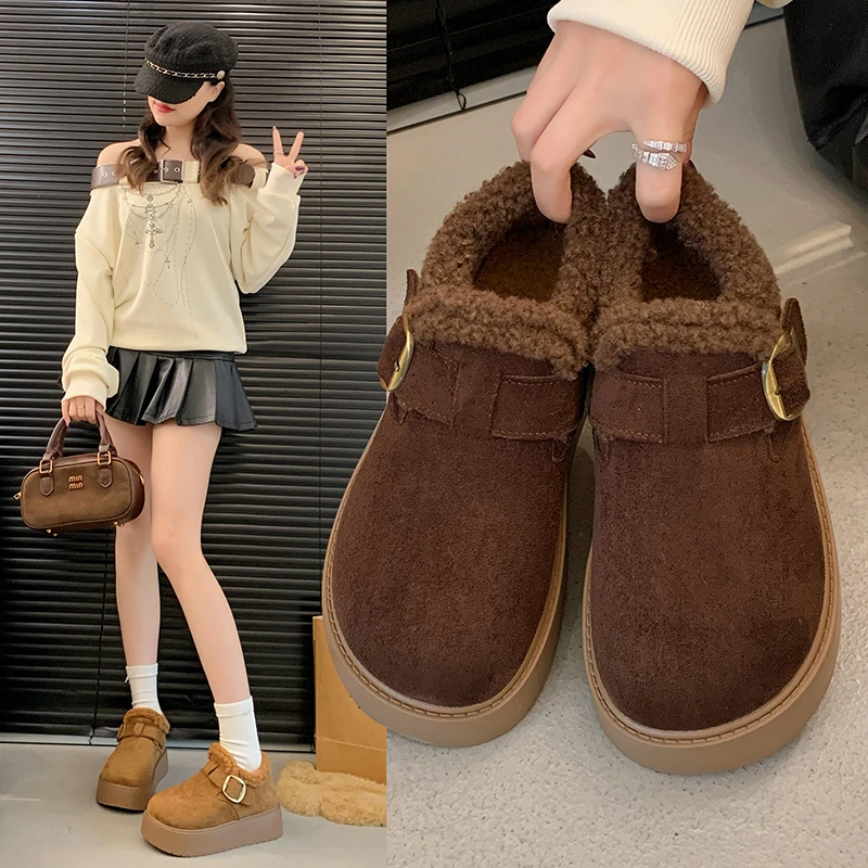 2025 New Women's Winter Platform Loafers | Fleece-lined Thickened, Heightened, Non-slip Thick Sole, Warm Snow Boots
2025 New Women's Winter Platform Loafers | Fleece-lined Thickened, Heightened, Non-slip Thick Sole, Warm Snow Boots
