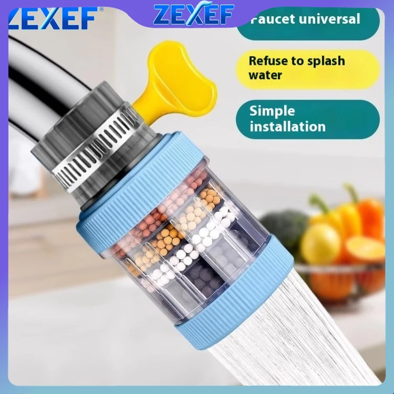 ZEXEF Removable Washable 6 Layer Household Faucet Filter Universal Splash Proof Showerhead Water-saving Device Tap Water Filter
ZEXEF Removable Washable 6 Layer Household Faucet Filter Universal Splash Proof Showerhead Water-saving Device Tap Water Filter