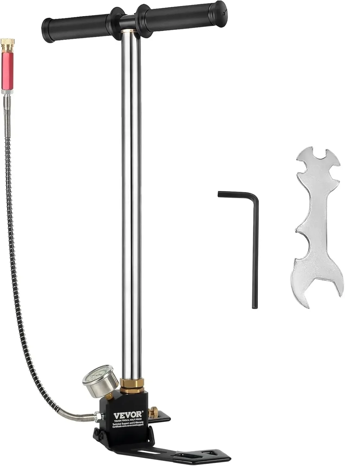 Airgun PCP Pump 4500PSI High Pressure Hand Pump 3 Stage Pump Chamber PCP Air Pump, Silver
Airgun PCP Pump 4500PSI High Pressure Hand Pump 3 Stage Pump Chamber PCP Air Pump, Silver