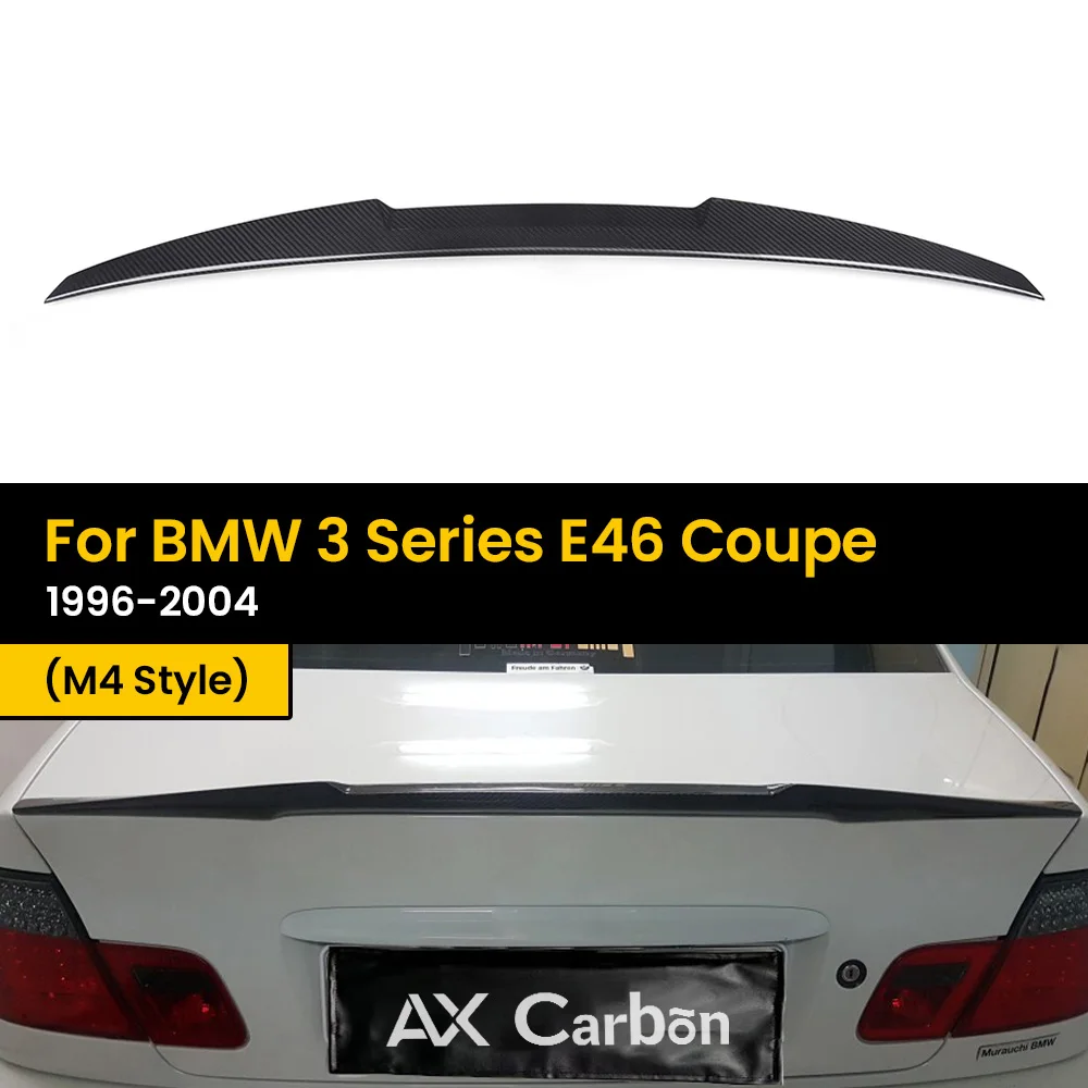 Automotive Real Dry Carbon Rear Lid Spoiler Boot Wing for BMW 3 Series E46 1996-2004 M4 Style
Automotive Real Dry Carbon Rear Lid Spoiler Boot Wing for BMW 3 Series E46 1996-2004 M4 Style
