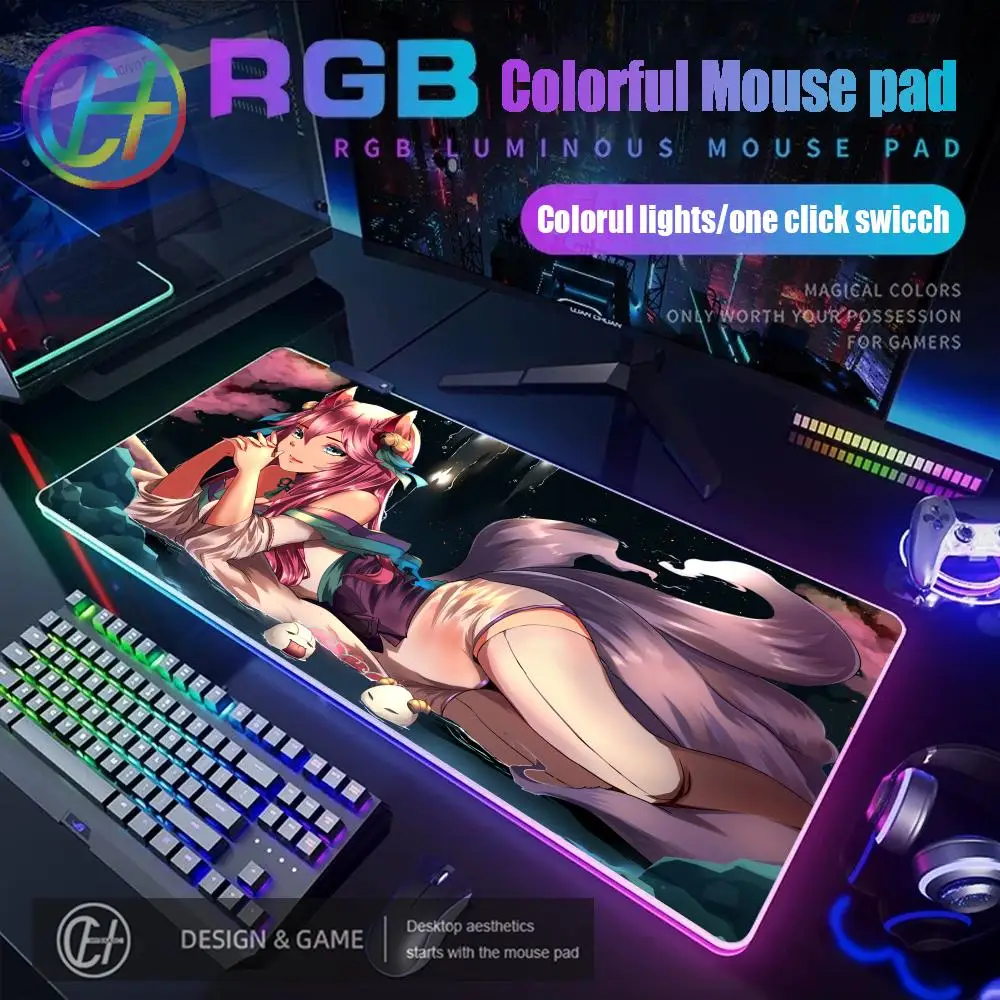Коврик для мыши Game League of Legends Ahri LOL RGB Gaming Desk Mat HD Gamer Большой светодиодный светильник XXL HYBXAXC Коврики для мыши ПК Компьютерный ковер
Коврик для мыши Game League of Legends Ahri LOL RGB Gaming Desk Mat HD Gamer Большой светодиодный светильник XXL HYBXAXC Коврики для мыши ПК Компьютерный ковер