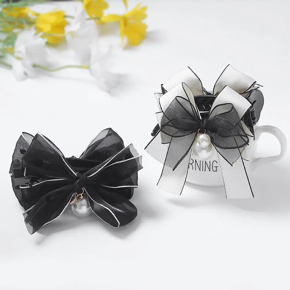 2Pcs Satin Bow Hair Claw Clips with Pearl Accent for Women Thick Thin Hair Daily Party Wedding Beach Travel Holiday Use
2Pcs Satin Bow Hair Claw Clips with Pearl Accent for Women Thick Thin Hair Daily Party Wedding Beach Travel Holiday Use