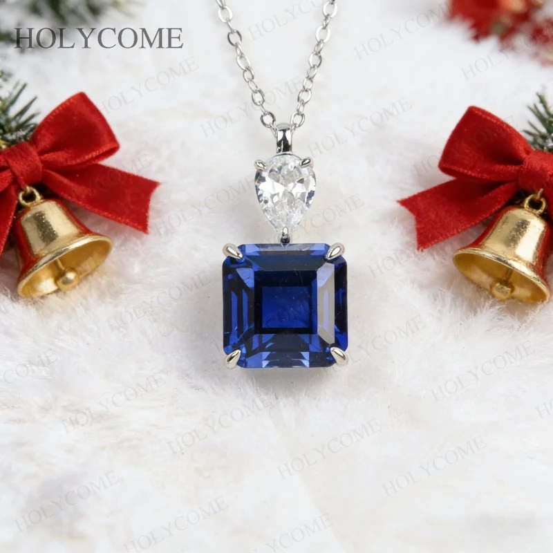 Asscher 8x8mm Custom Pendant Necklace Lab Grown Ruby Sapphire VVS1 925 Sterling Silver Top Jewelry For Birthday Christmas Gifts
Asscher 8x8mm Custom Pendant Necklace Lab Grown Ruby Sapphire VVS1 925 Sterling Silver Top Jewelry For Birthday Christmas Gifts