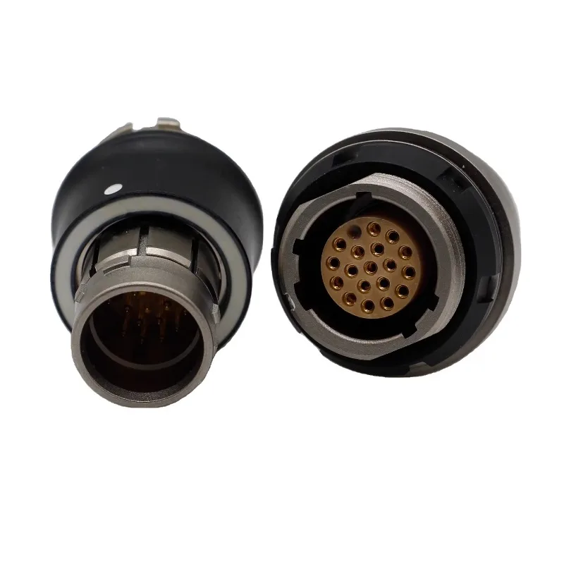 19-Pin plug push-pull round aluminum alloy connector accessories
19-Pin plug push-pull round aluminum alloy connector accessories
