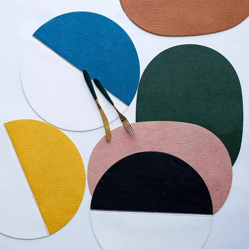 2Pcs Washable Non-slip Oval Round Leather Placemats Household Waterproof Oil-proof Insulation Table Mat For Dining Kitchen
2Pcs Washable Non-slip Oval Round Leather Placemats Household Waterproof Oil-proof Insulation Table Mat For Dining Kitchen