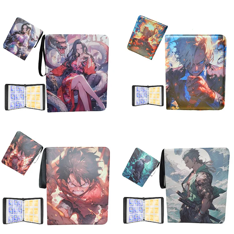 900Pcs 9 Pocket Anime One Piece Luffy Zoro Cards Book Zipper PU Leather Cards Binder Display Game Collection Card Kids Toy Gift
900Pcs 9 Pocket Anime One Piece Luffy Zoro Cards Book Zipper PU Leather Cards Binder Display Game Collection Card Kids Toy Gift