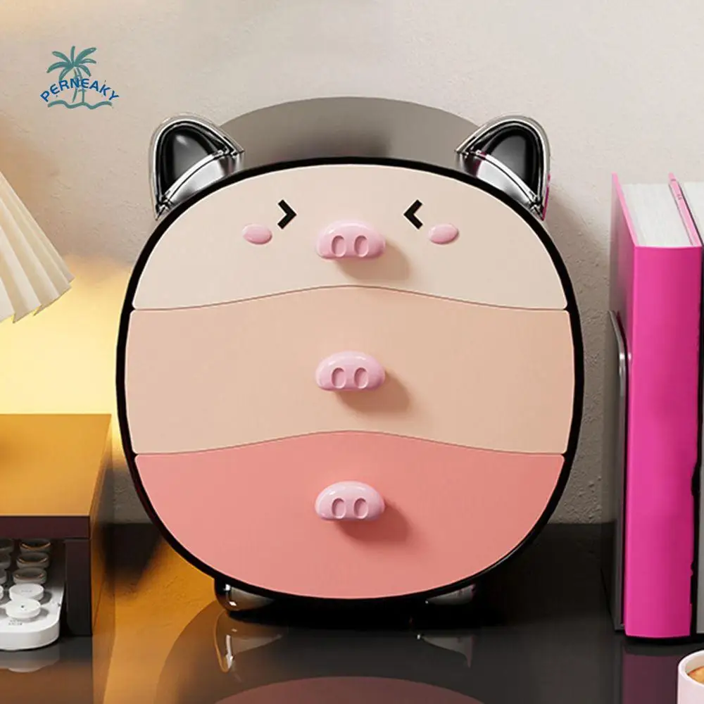 Cute Plastic Cosmetic Storage Box Decorative with Drawers Makeup Organizer Large Capacity Skin Care Organizer for Home
Cute Plastic Cosmetic Storage Box Decorative with Drawers Makeup Organizer Large Capacity Skin Care Organizer for Home
