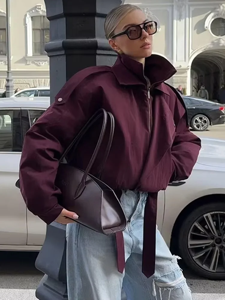 HH Women Autumn Streetwear Style Jackets Trendy Solid Turn-Down Collar Bow Lace-Up Zipper Female Fashion Long Sleeves Jacket 
HH Women Autumn Streetwear Style Jackets Trendy Solid Turn-Down Collar Bow Lace-Up Zipper Female Fashion Long Sleeves Jacket