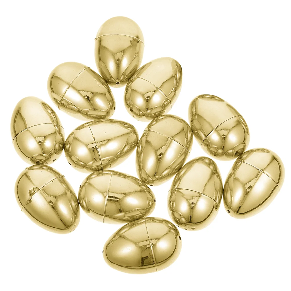 12 Pcs Fillable Egg Easter Golden Eggs Hanging Large Plastic Child Wrapping Boxes
12 Pcs Fillable Egg Easter Golden Eggs Hanging Large Plastic Child Wrapping Boxes