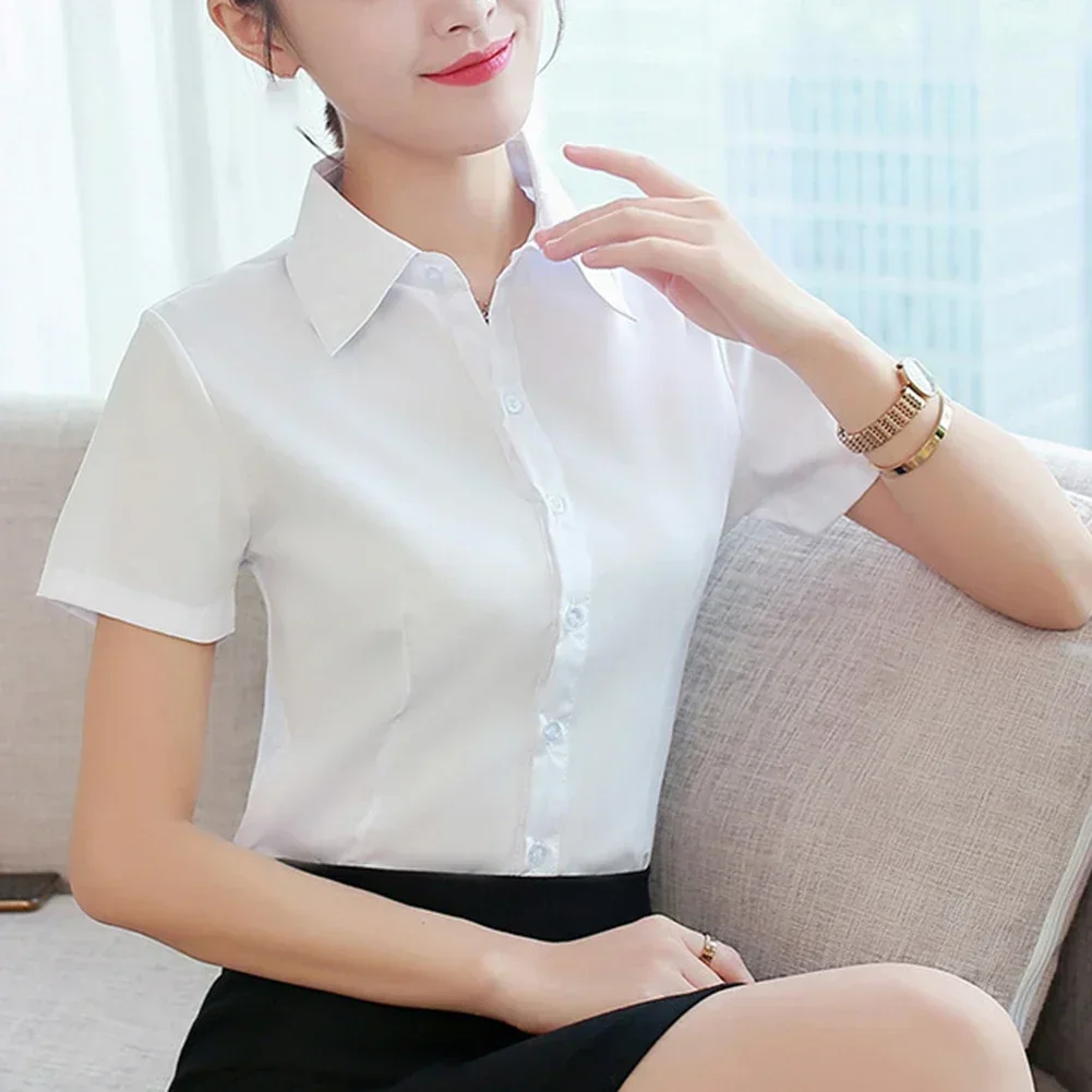 Daily Use Black Large Size Shirt Large Size Short Sleeve Top Spring Summer Autumn Solid Color Top Slight Stretch
Daily Use Black Large Size Shirt Large Size Short Sleeve Top Spring Summer Autumn Solid Color Top Slight Stretch
