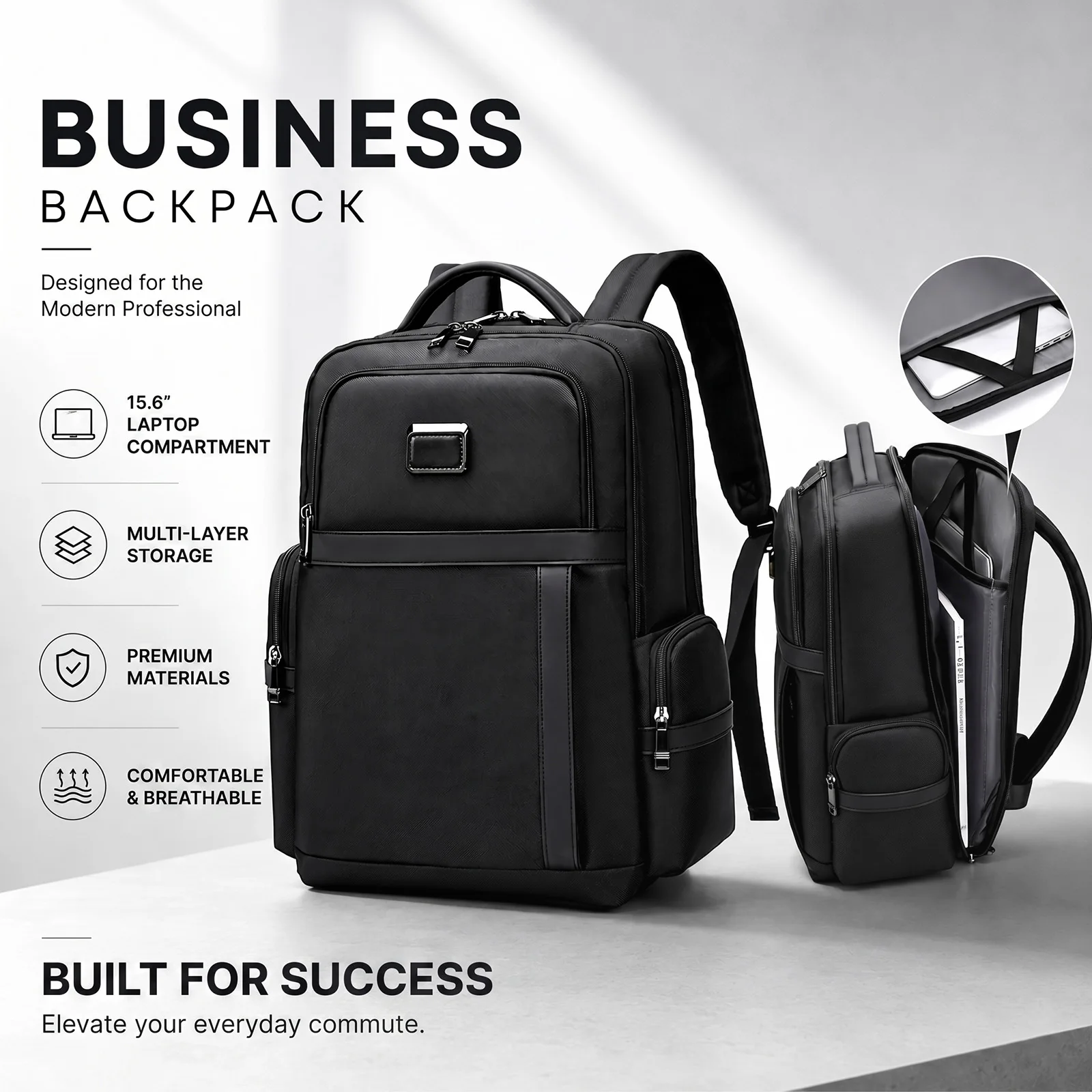 Lightweight Backpack for Men,Large Capacity Business Travel Laptop Bag,2-in-1 Casual Commuter Daypack for Work/College,Durable
Lightweight Backpack for Men,Large Capacity Business Travel Laptop Bag,2-in-1 Casual Commuter Daypack for Work/College,Durable