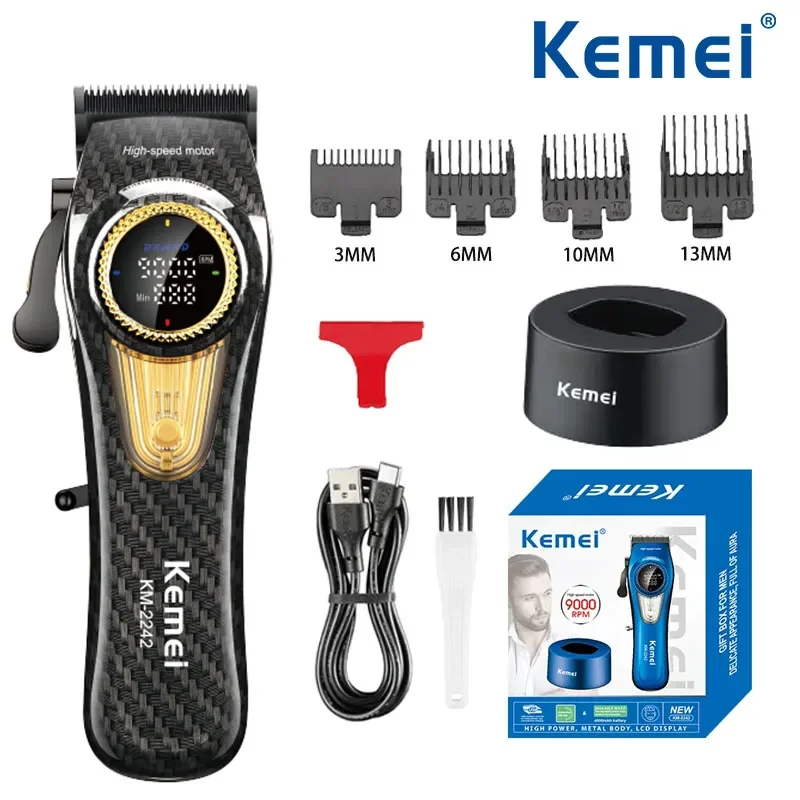 Kemei Electric Hair Clipper KM-2242 Big Power Rechargeable Hair Trimmer Professional Hair Cutting Machine Clippers with Charging
Kemei Electric Hair Clipper KM-2242 Big Power Rechargeable Hair Trimmer Professional Hair Cutting Machine Clippers with Charging